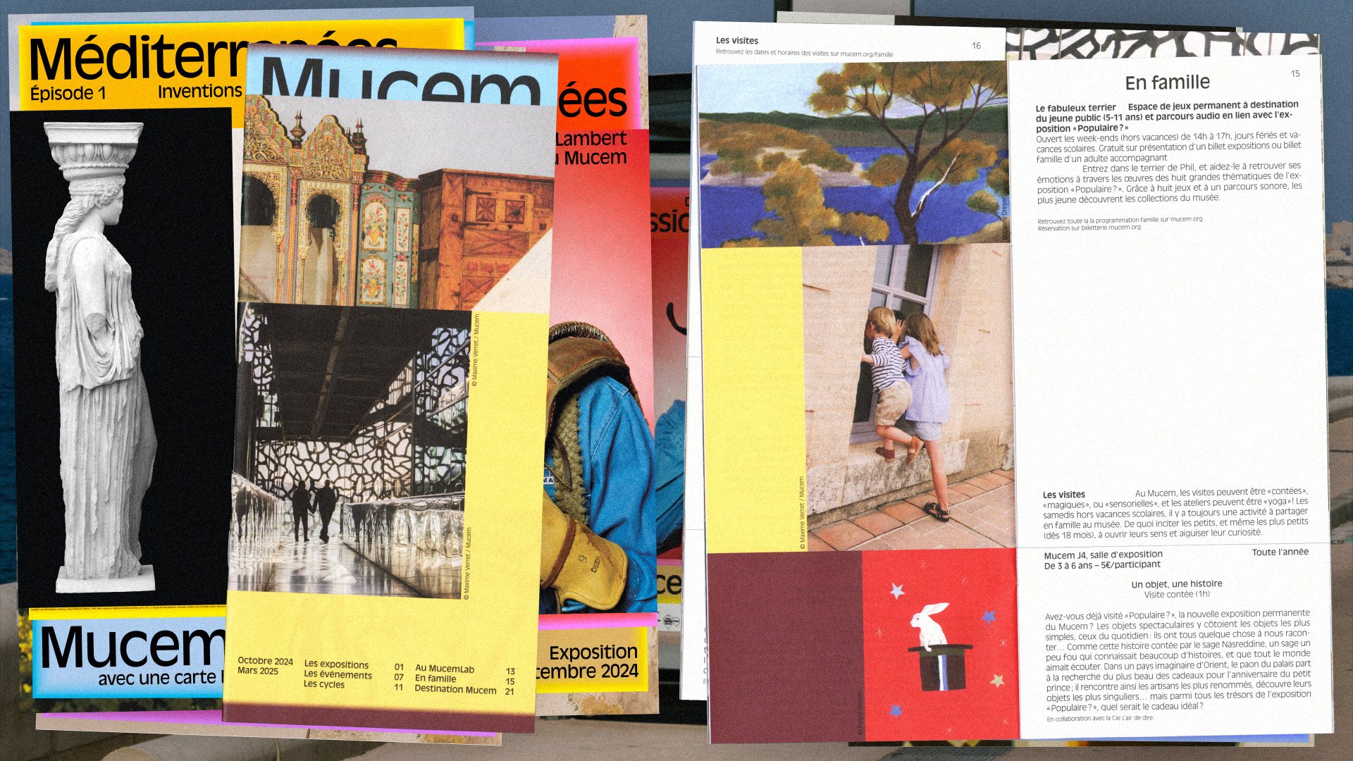 Mucem — affiches et doubles pages de publications, vue 13 — Les Graphiquants